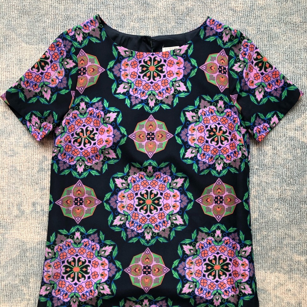 J. Crew Patterned Mini Dress - Picture 2 of 4